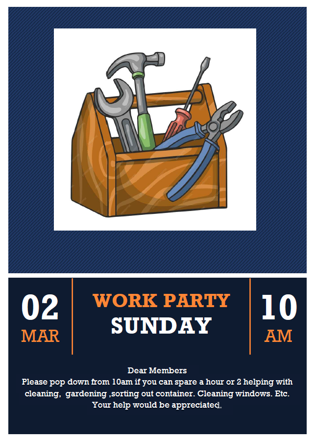 Work Party Sunday Pic